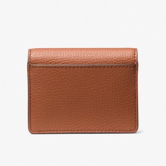 Michael Kors Carson Small Pebbled Leather Wallet color Red clay - Picture 7 of 7